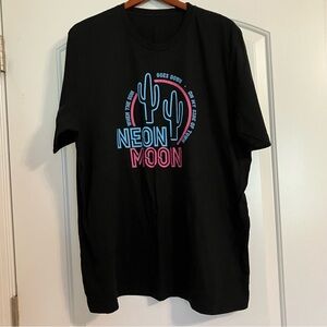 Ruby’s Rubbish Black‎ Short Sleeve “Neon Moon” T-Shirt Women’s Sz 2XL